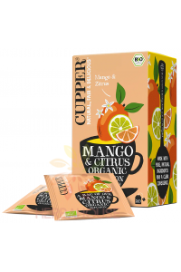 Obrázok pre Cupper® Mango & Citrus Bio Ceai de fructe de mango si lime portionat (20buc)