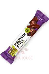 Obrázok pre Rice Up Protein Stick Baton fără gluten cu aromă de brownie în ciocolată cu lapte (40g)