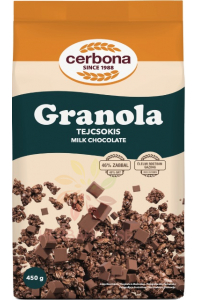 Obrázok pre Cerbona Granola de ciocolata cu lapte (450g)