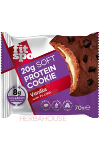 Obrázok pre FitSpo Biscuiți cu proteine ​​fără gluten cu umplutură de vanilie, fără zahăr adăugat (70g)