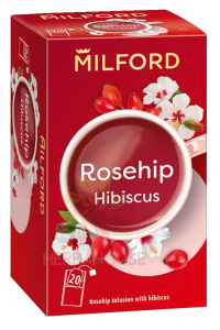 Obrázok pre Milford Ceai de fructe cu aromă de măceș și hibiscus (20buc)