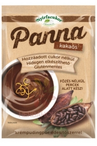 Obrázok pre Nyírfacukor Original Panna Budincă de ciocolată rece, fără adaos de zahăr (50g)