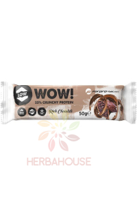 Obrázok pre Forpro Wow! Baton proteic crocant fara gluten in ciocolata cu lapte - ciocolată (50g)