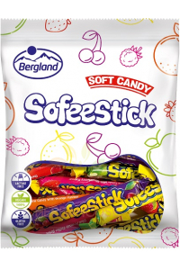 Obrázok pre Bergland Soft candy Sofeestick caramele cu aromă mixtă de fructe și cola (80g)