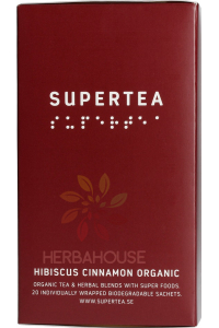 Obrázok pre Teministeriet Supertea Bio Ceai de hibiscus și scorțișoară (20 buc)