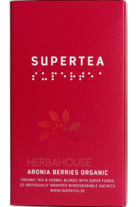 Obrázok pre Teministeriet Supertea Bio Ceai verde și aronia (20 buc.)