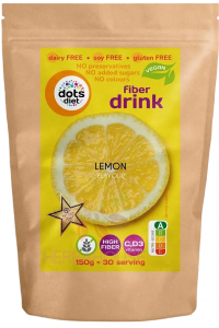 Obrázok pre DotsDiet Băutură instant cu lămâie pudră cu vitaminele C și D și fibre (150g)