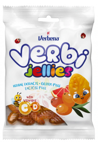 Obrázok pre Verbena Verbi jellies Gume de cătină și portocale sanguine cu vitamina C+D (90g)