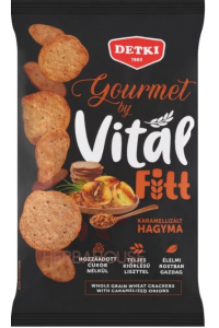 Obrázok pre Detki Vitál Fitt Gourmet Biscuiți sărați cu aromă de ceapă caramelizată (100g)