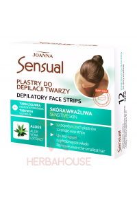 Obrázok pre Joanna Sensual Benzi depilatoare faciale cu Aloe Vera + ulei post-epilare (12buc)