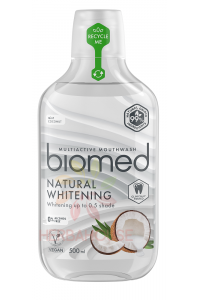 Obrázok pre Biomed Natural Whitening apă de gură naturală pentru albire delicată (500ml)