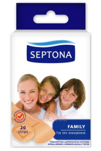 Obrázok pre Septona Family Strips plasturi pentru răni minore (20 buc)