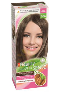 Obrázok pre MM Beauty Colour Sense vopsea de păr permanentă S06 - alune cremoase (125ml)