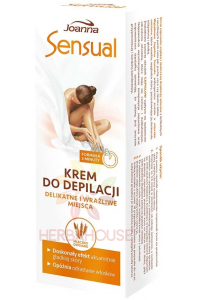 Obrázok pre Joanna Sensual Cremă depilatoare pentru zone sensibile cu lapte de ovăz (100g)