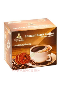 Obrázok pre Ayura Black Coffee Mix cafea instant cu ciuperci Ganoderma și stevia (10buc)