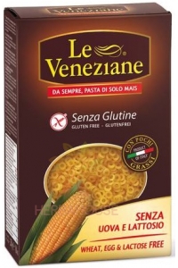 Le Veneziane Paste din porumb Anellini (inele) (250g) Obrázok pre Le Veneziane Paste din porumb Anellini (inele) (250g)