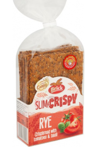 Obrázok pre Brick Slim&Crispy Pâine crocantă de secară cu roșii și busuioc (130g)