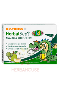 Obrázok pre Dr.Theiss HerbalSept Kids Acadele antitusive cu aromă de măr (6buc)