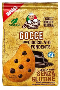 Obrázok pre Inglese Gocce Fursecuri fără gluten cu bucățele de ciocolată neagră (200g)