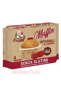 Obrázok pre Inglese Muffin Brioșe integrale fără gluten cu umplutură de zmeură (160g)