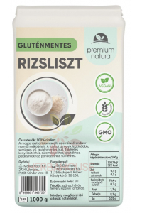 Obrázok pre Premium Natura Făină de orez alb fără gluten (1000g)