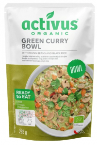 Obrázok pre Activus Bio Curry verde vegan cu fasole mung și orez negru (283g)