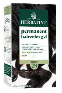 Obrázok pre Herbatint Vopsea naturală permanentă de păr 2N - maro (170ml)
