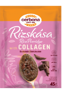 Obrázok pre Cerbona Terci de orez cu colagen și inulină, ciocolată neagră (45g)