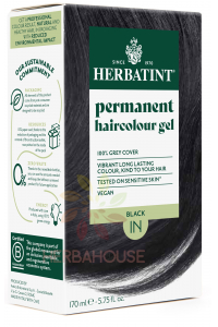 Obrázok pre Herbatint Vopsea naturală permanentă de păr 1N - negru (170ml)