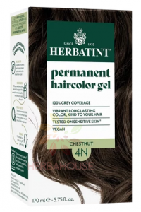 Obrázok pre Herbatint Vopsea naturală permanentă de păr 4N - castan (170ml)