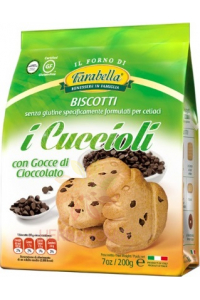Obrázok pre Farabella I Cuccioli Fursecuri fără gluten cu bucățele de ciocolată neagră (200g)