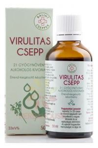 Obrázok pre Bálint cseppek Virulenţă picături de plante din 21 de plante medicinale (50ml)