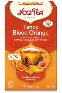 Yogi Tea® Bio Tangy Blood Orange Ceai ayurvedic din fructe și plante cu portocale și hibiscus (17buc) Obrázok pre Yogi Tea® Bio Tangy Blood Orange Ceai ayurvedic din fructe și plante cu portocale și hibiscus (17buc)