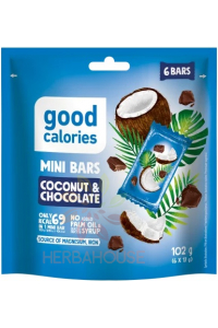 Obrázok pre Good Calories Mini batoane cu curmale, cocos și ciocolată (102g)