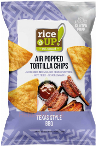 Obrázok pre Rice Up Chipsuri tortilla din porumb fără gluten cu aromă de grătar (60g)