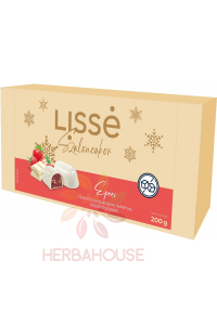 Obrázok pre Lissé Bomboane de Crăciun învelite în ciocolată albă, umplute cu aromă de căpșuni și îndulcitor (200g)