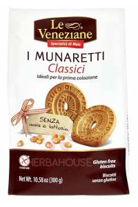 Le Veneziane I Munaretti Biscuiți cu unt fără gluten (300g) Obrázok pre Le Veneziane I Munaretti Biscuiți cu unt fără gluten (300g)