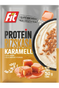 Obrázok pre Fit Protein Terci de orez cu caramel, fără gluten, cu colagen și proteine ​​(50g)