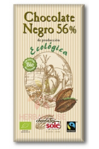 Obrázok pre Chocolates Solé Ciocolata neagra organica 56% (100g)