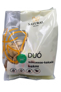 Natural DUO Biscuiți nuci de cocos cu cacao fără gluten (150g) Obrázok pre Natural DUO Biscuiți nuci de cocos cu cacao fără gluten (150g)
