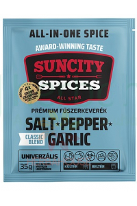 SunCity Amestec de condimente premium – sare, piper negru și usturoi (35g) Obrázok pre SunCity Amestec de condimente premium – sare, piper negru și usturoi (35g)