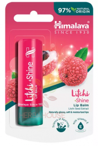 Himalaya Litchi & Shine Balsam de buze cu extract de semințe de lici pentru buze strălucitoare, moi și hidratate (4,5g) Obrázok pre Himalaya Litchi & Shine Balsam de buze cu extract de semințe de lici pentru buze strălucitoare, moi și hidratate (4,5g)