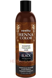 Obrázok pre Venita Henna Color Shampoo, șampon pentru păr negru și închis (250ml)
