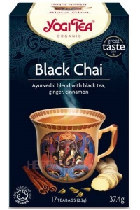 Obrázok pre Yogi Tea® Black Chai Bio Ceai negru ayurvedic ghimbir, scorțișoară (17buc)