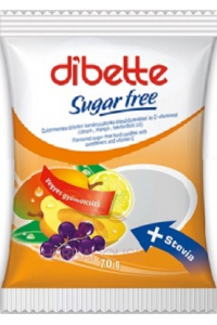 Obrázok pre Dibette Drops fructe fără zahăr cu îndulcitori și vitamina C (70g)