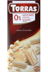 Obrázok pre Torras Ciocolată albă fără gluten fără adaos de zahăr (75g)