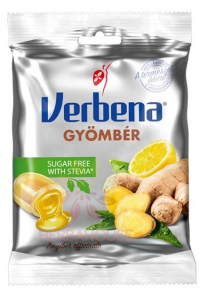 Obrázok pre Verbena Bomboane ușoare Ghimbir + Vitamina C fără zahăr (60g)