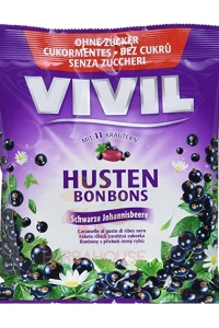 Obrázok pre Vivil Husten Bonbons picaturi fara zahar coacaze negre cu 11 ierburi (60g)