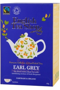 Obrázok pre English Tea Shop Bio Ceai negru Earl Grey cu bergamot (20buc)