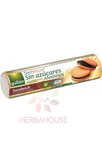 Obrázok pre Gullón Sandwich Biscuiti umplute cu ciocolată neagră fără zahăr (250g)